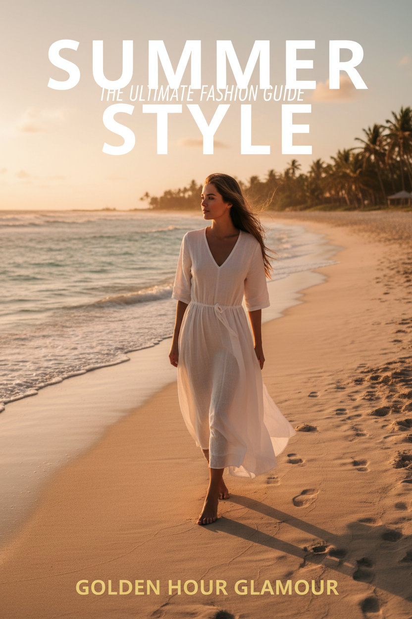 Summer lookbook beach lifestyle cover