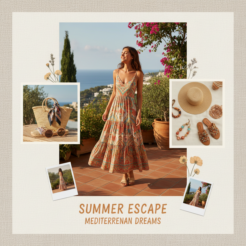 Golden hour lifestyle summer fashion